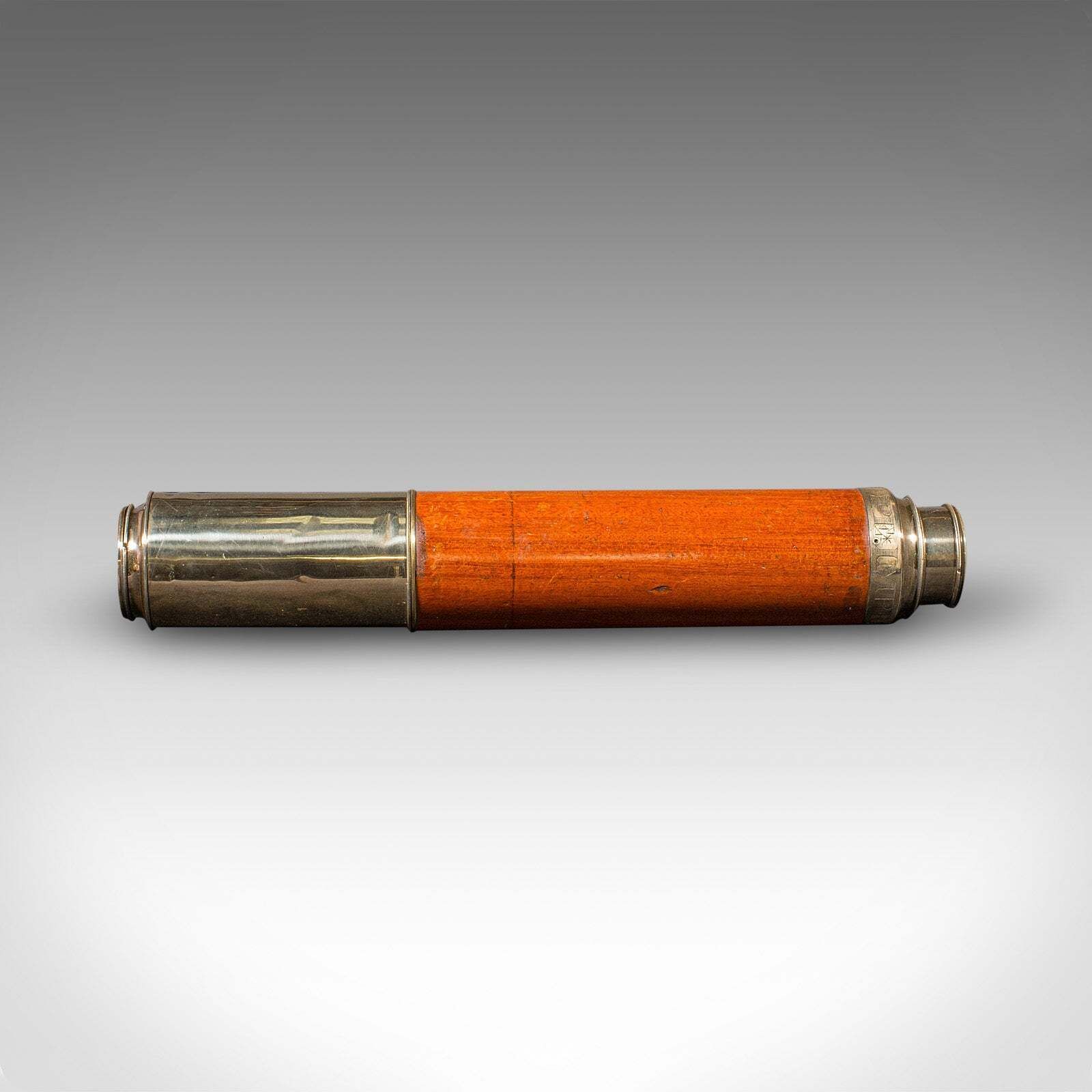 Antique 2 Draw Telescope, English, Maritime, Day Or Night, Richardson, Regency photo Home Decor