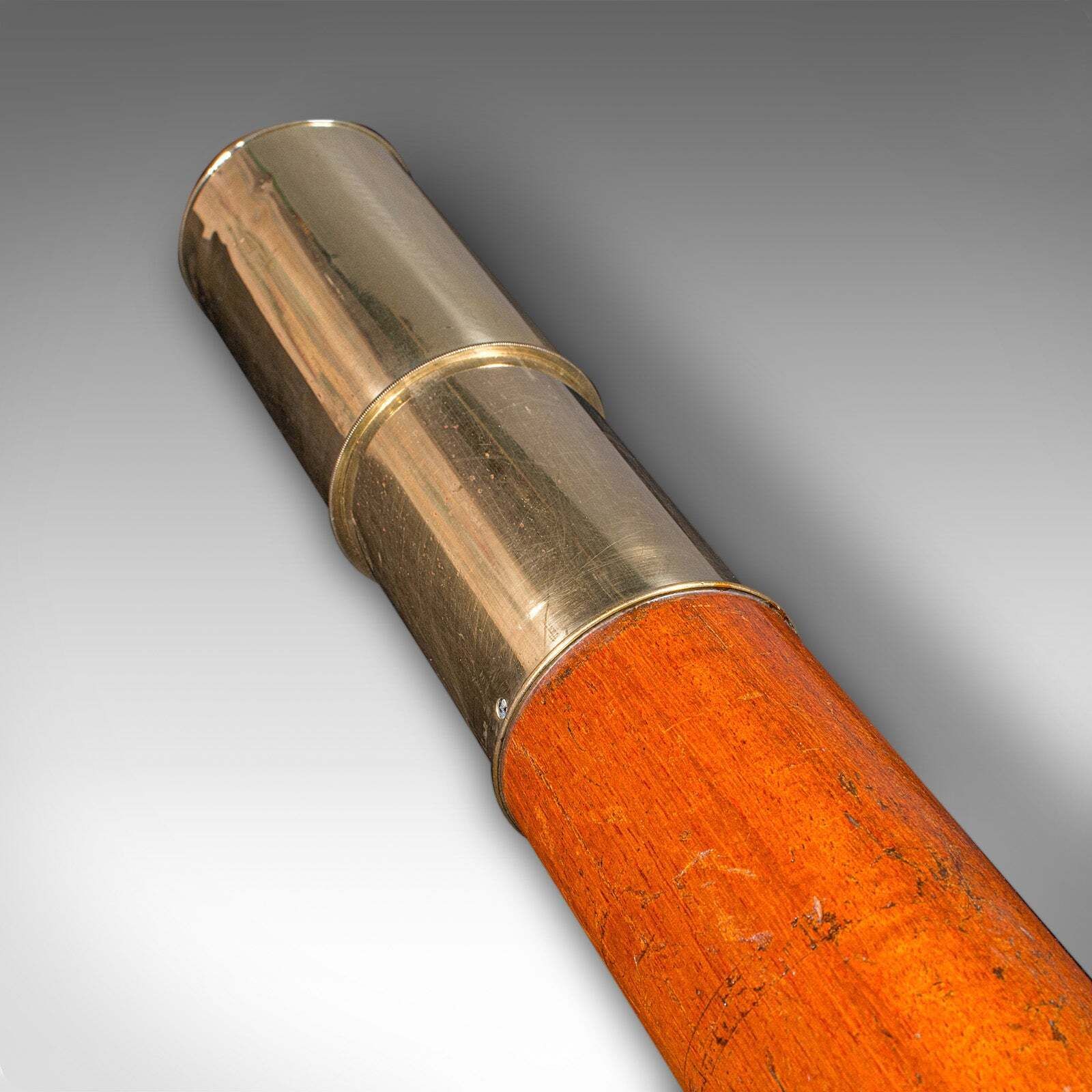1219.0 Antique 2 Draw Telescope, English, Maritime, Day Or Night, Richardson, Regency photo