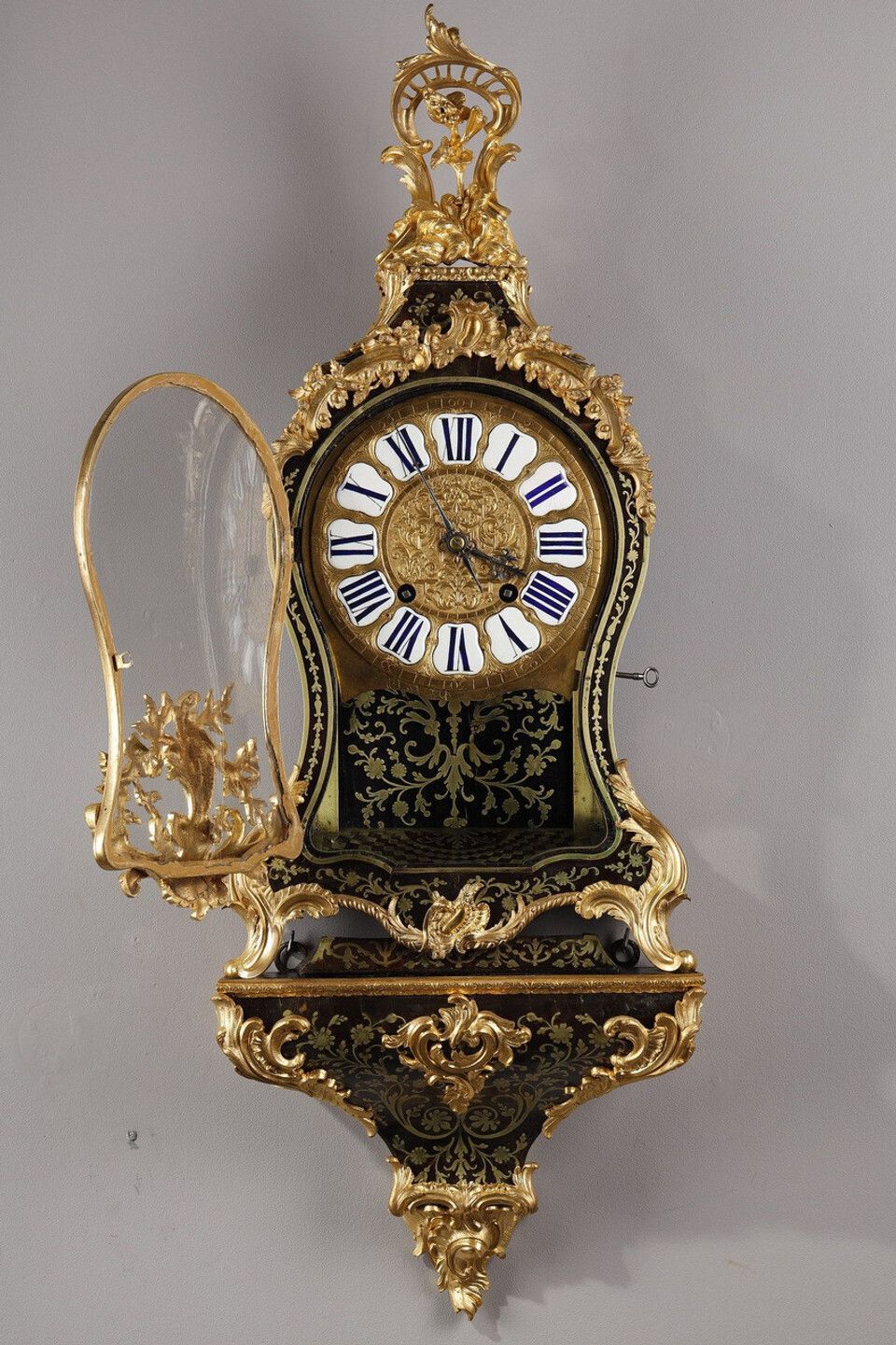 Louis XV Period Cartel And Console In Boulle Marquetry And Gilt Bronze photo furniture