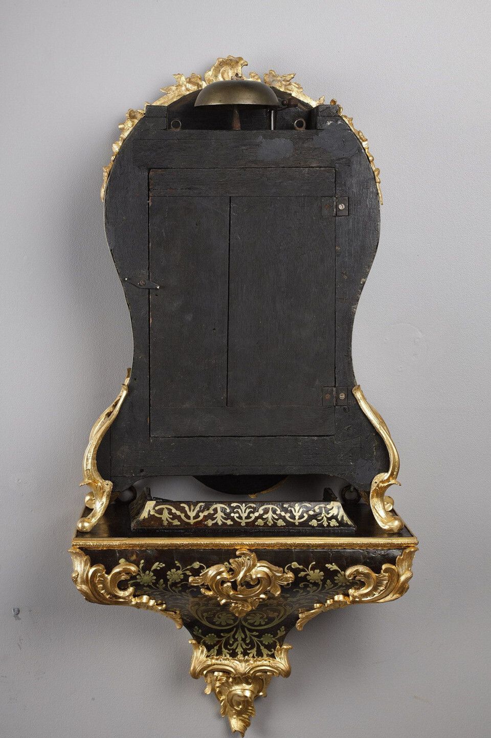 photo vintage Louis XV Period Cartel And Console In Boulle Marquetry And Gilt Bronze