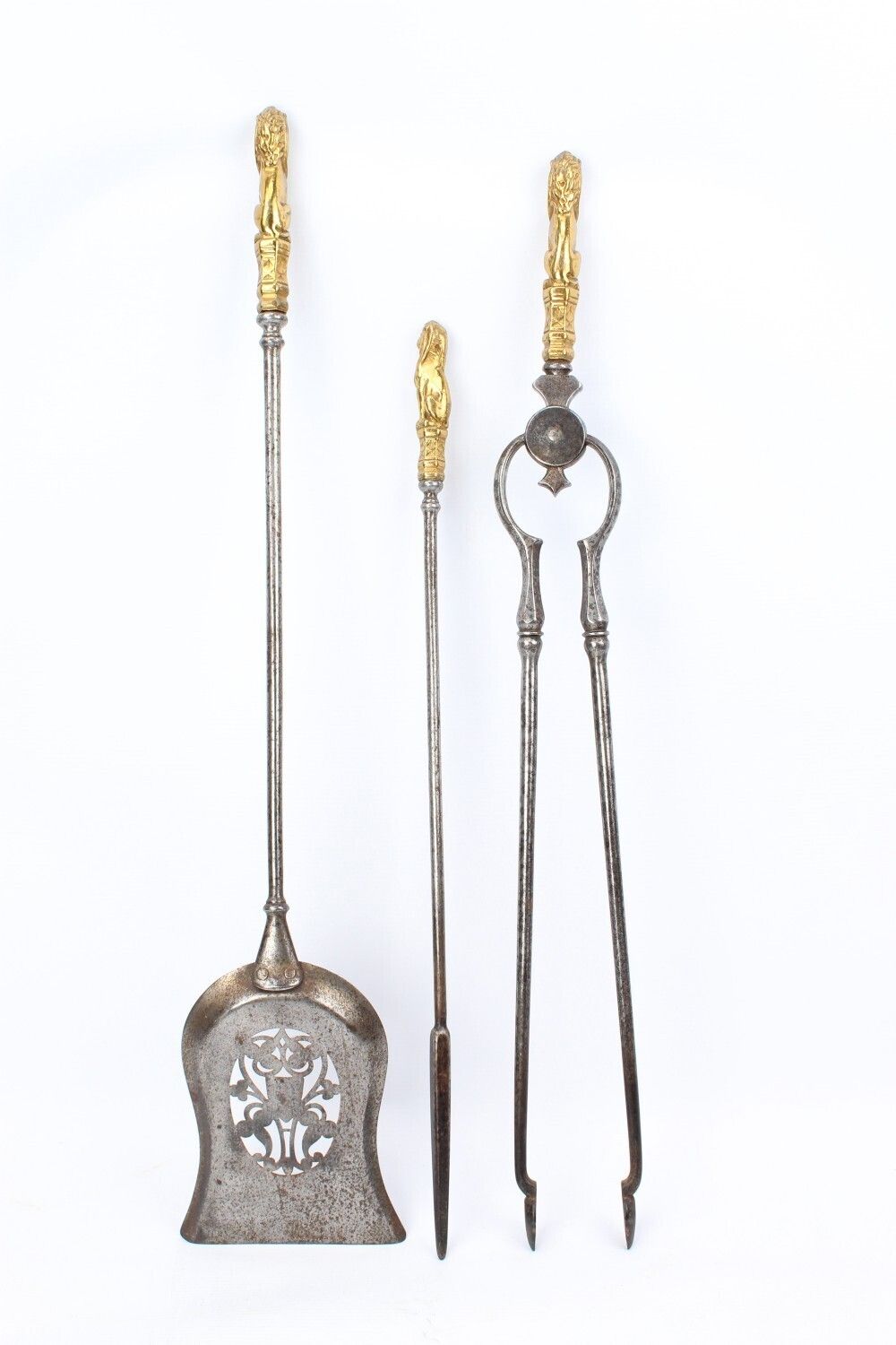 Set Of Victorian Steel Fire Tools photo furniture