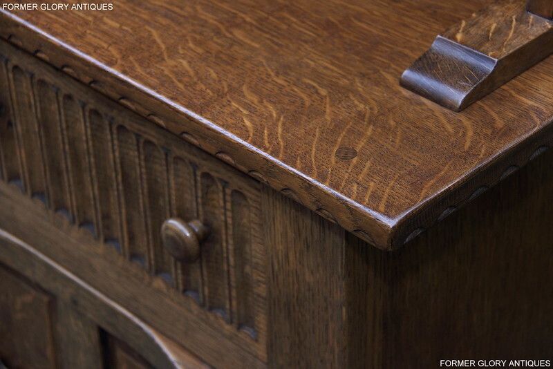A Rupert / Nigel Griffiths Monastic Carved Oak Derbyshire Dresser / Sideboard photo buy