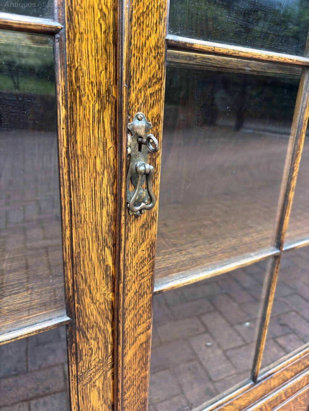 Early 20th Century Oak Glazed Bookcase photo vinterior