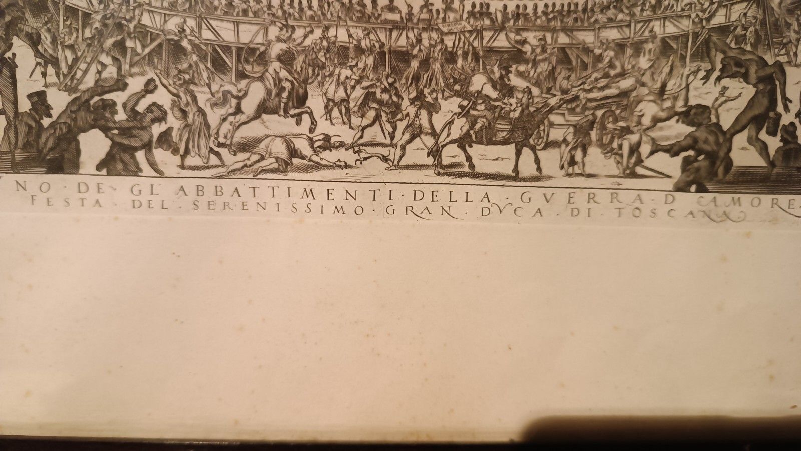Antique Print Exhibition Of The War Of Love Feast Of Ser.Mo Grand Dvca Di Tocana photo buy