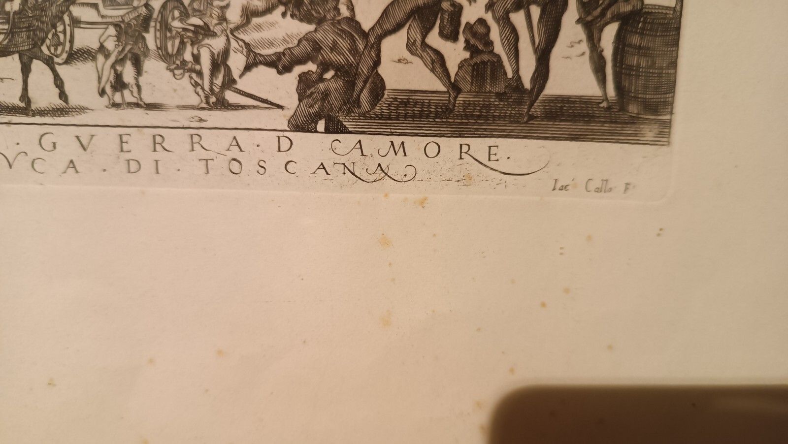 Antique Print Exhibition Of The War Of Love Feast Of Ser.Mo Grand Dvca Di Tocana photo vintage