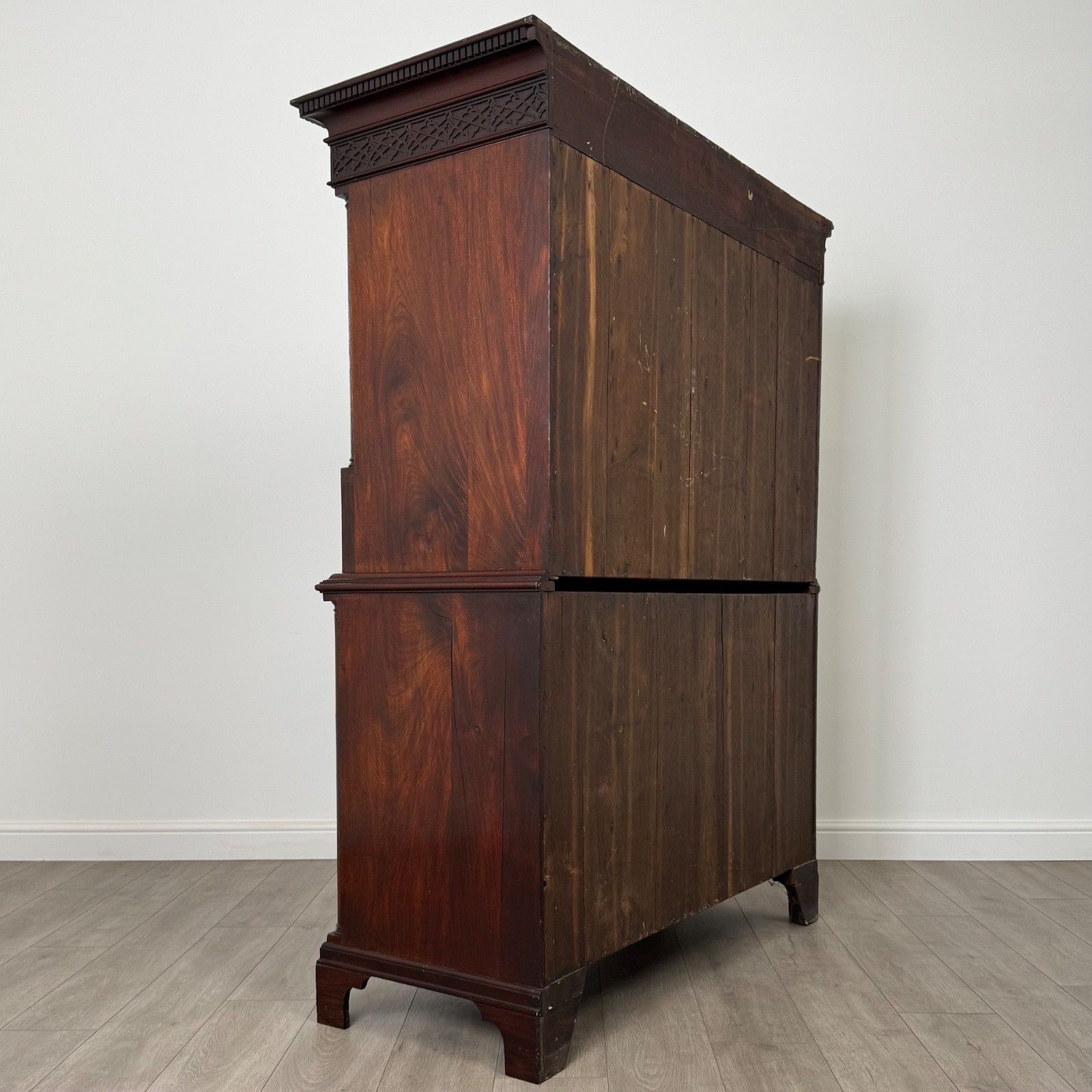 Antique 18th Century Finest Quality Mahogany Chest On Chest photo Furniture