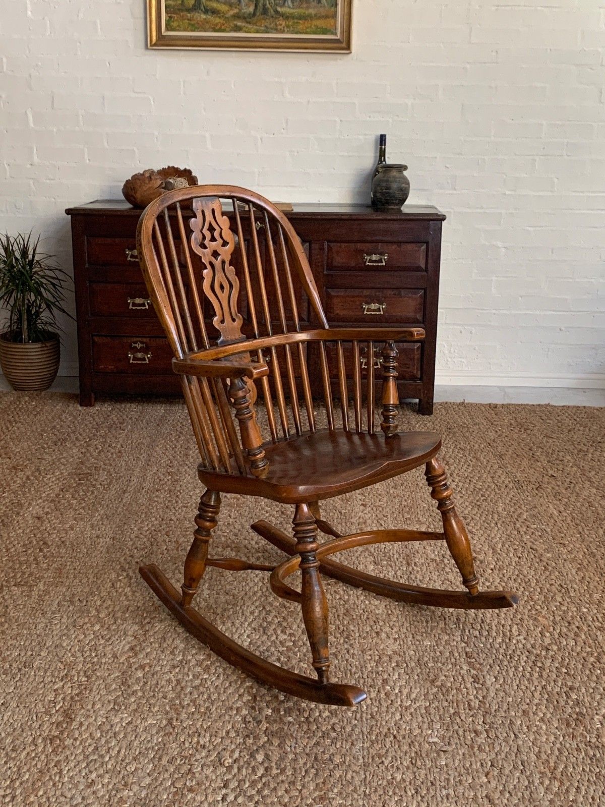 19th Century Country Style Windsor Rocking Chair photo buy