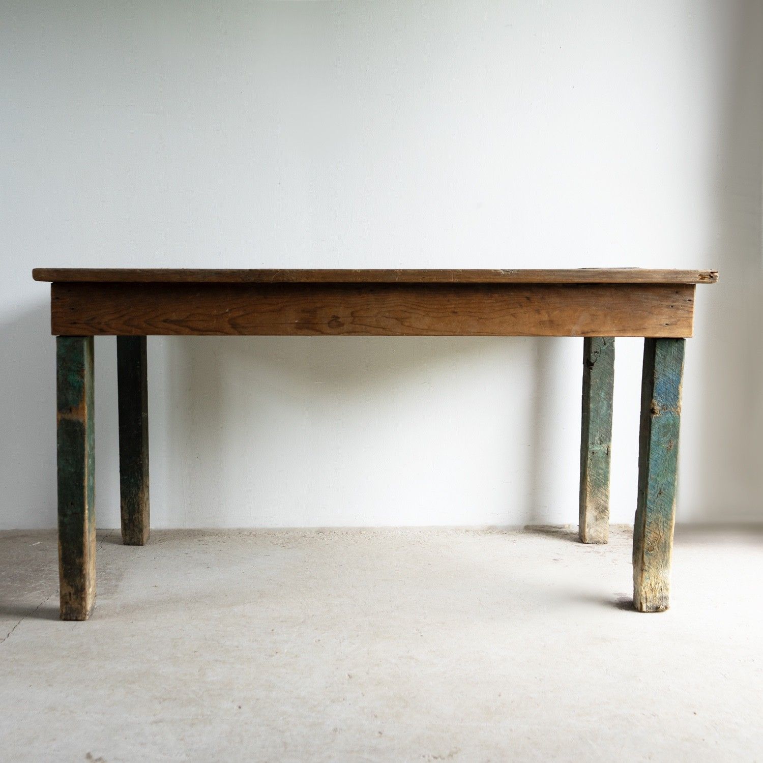 Antique Weathered Pine Mill Table/Dining Table, Northern British, 19th Century photo Furniture