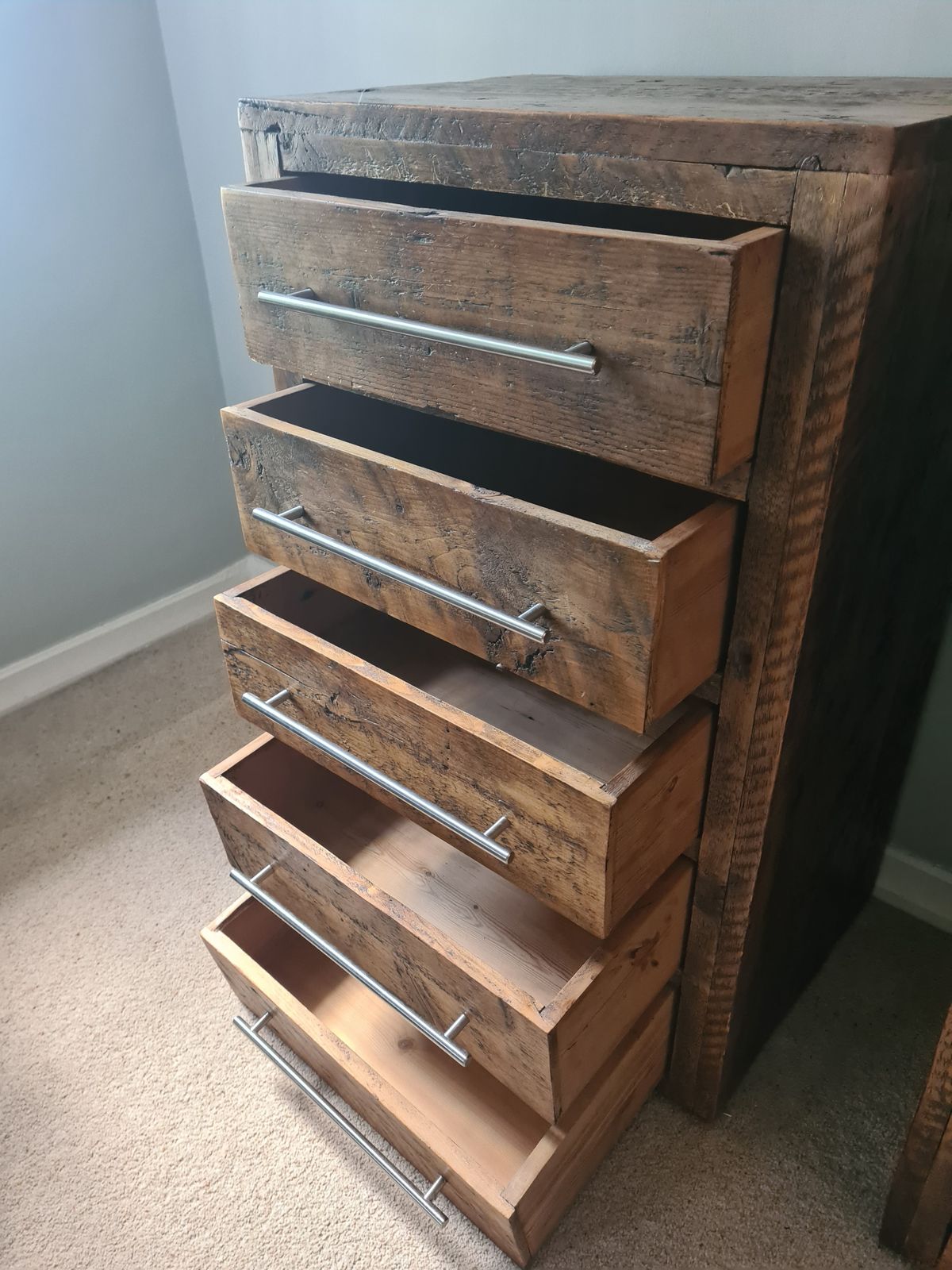 Solid Wood Handmade Chest Of Drawers photo Furniture