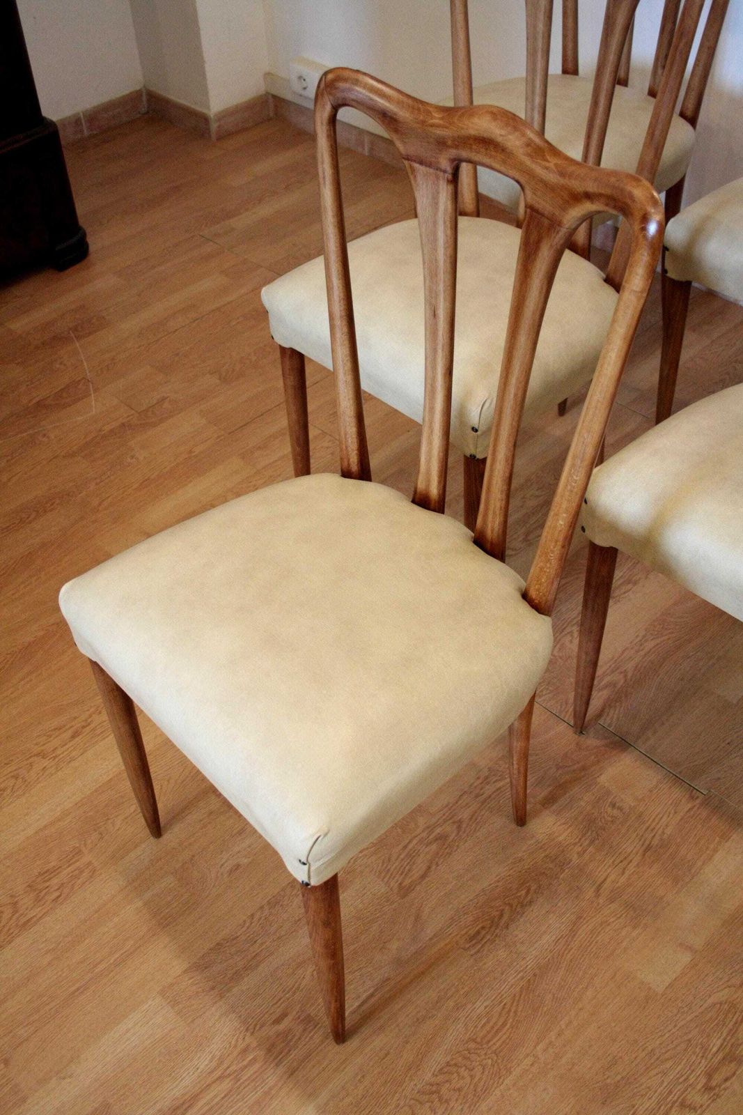 Set Of 6 Mid Century Modern Chairs, Italy, 1960 photo Furniture