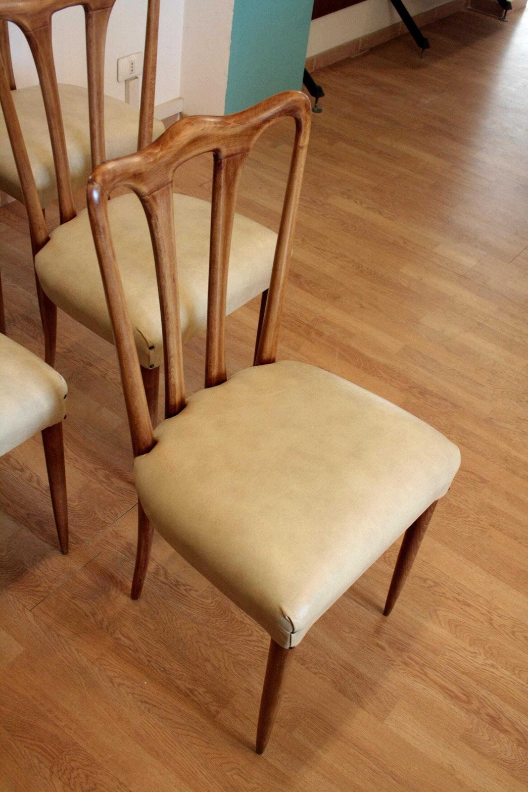 Set Of 6 Mid Century Modern Chairs, Italy, 1960 photo 1799.0