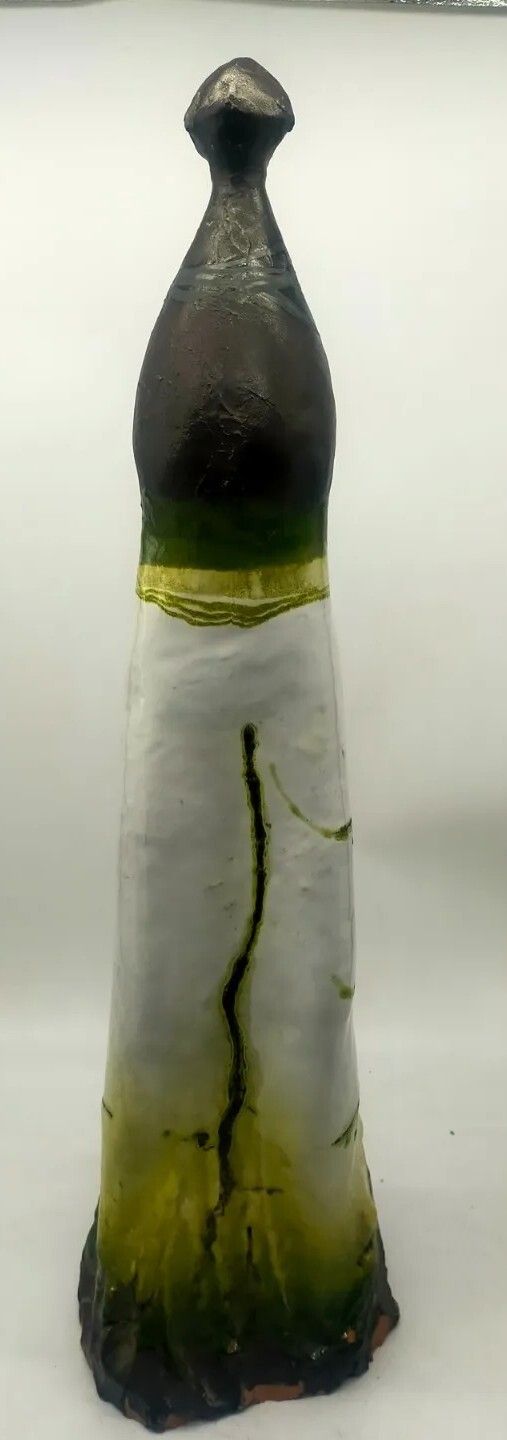 Man Gastone Bai, Abstract Terracotta Sculpture, 80s. Sarteano