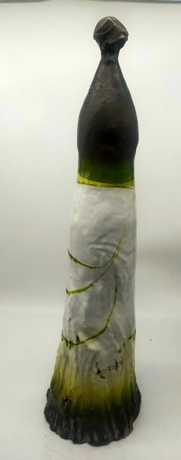 photo furniture Man Gastone Bai, Abstract Terracotta Sculpture, 80s. Sarteano