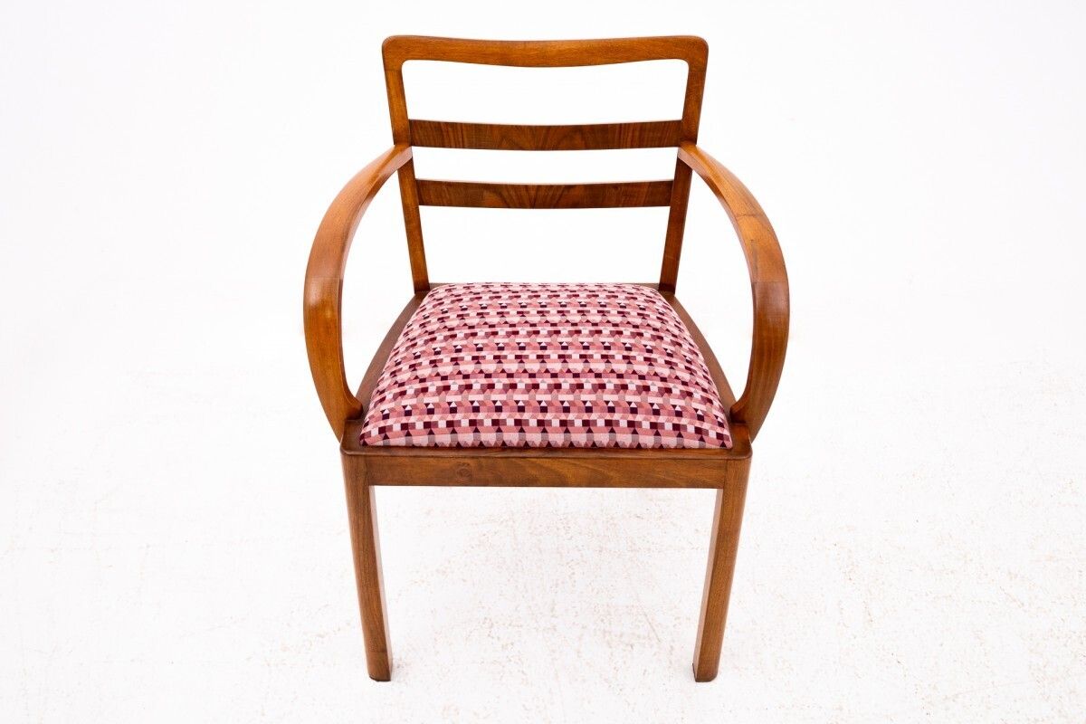 Pair Of Art Deco Armchairs, Poland, Mid 20th Century. After Renovation. photo 810.0