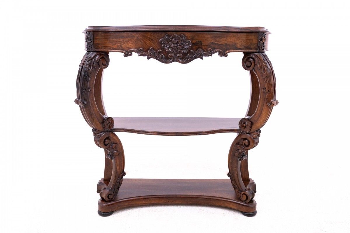Rosewood Console, France, Circa 1890. After Renovation.