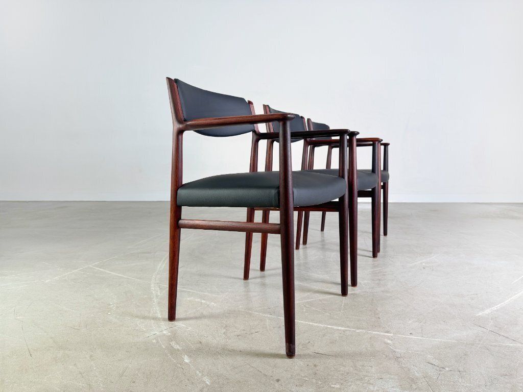 3x Arne Vodder Midcentury Chair P. Olsen Sibast Rosewood Danish photo Furniture