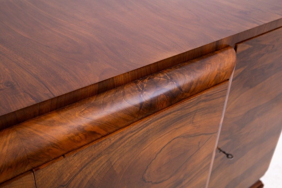photo furniture Art Deco Sideboard From The 1940s, Poland. After Renovation.