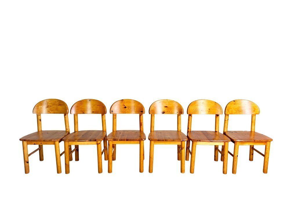 Set Of 6 Rainer Daumiller Chairs Midcentury Chair Pine Vintage