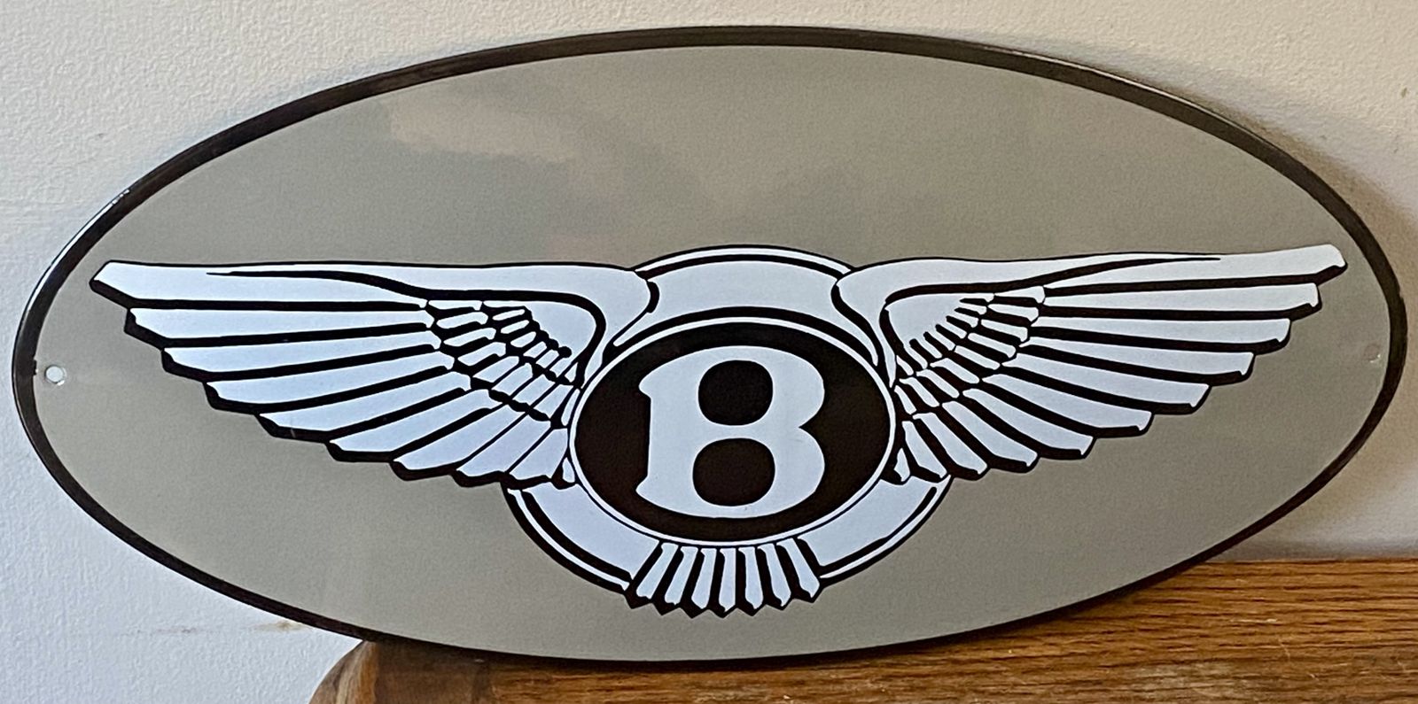 Bentley Winged B Flying B Dealership Garage Metal Automotive Automobile Car Dealer Sign Showroom Wall Art Continental Gt Gtc Bentayga Suv Flying Spur photo for sale