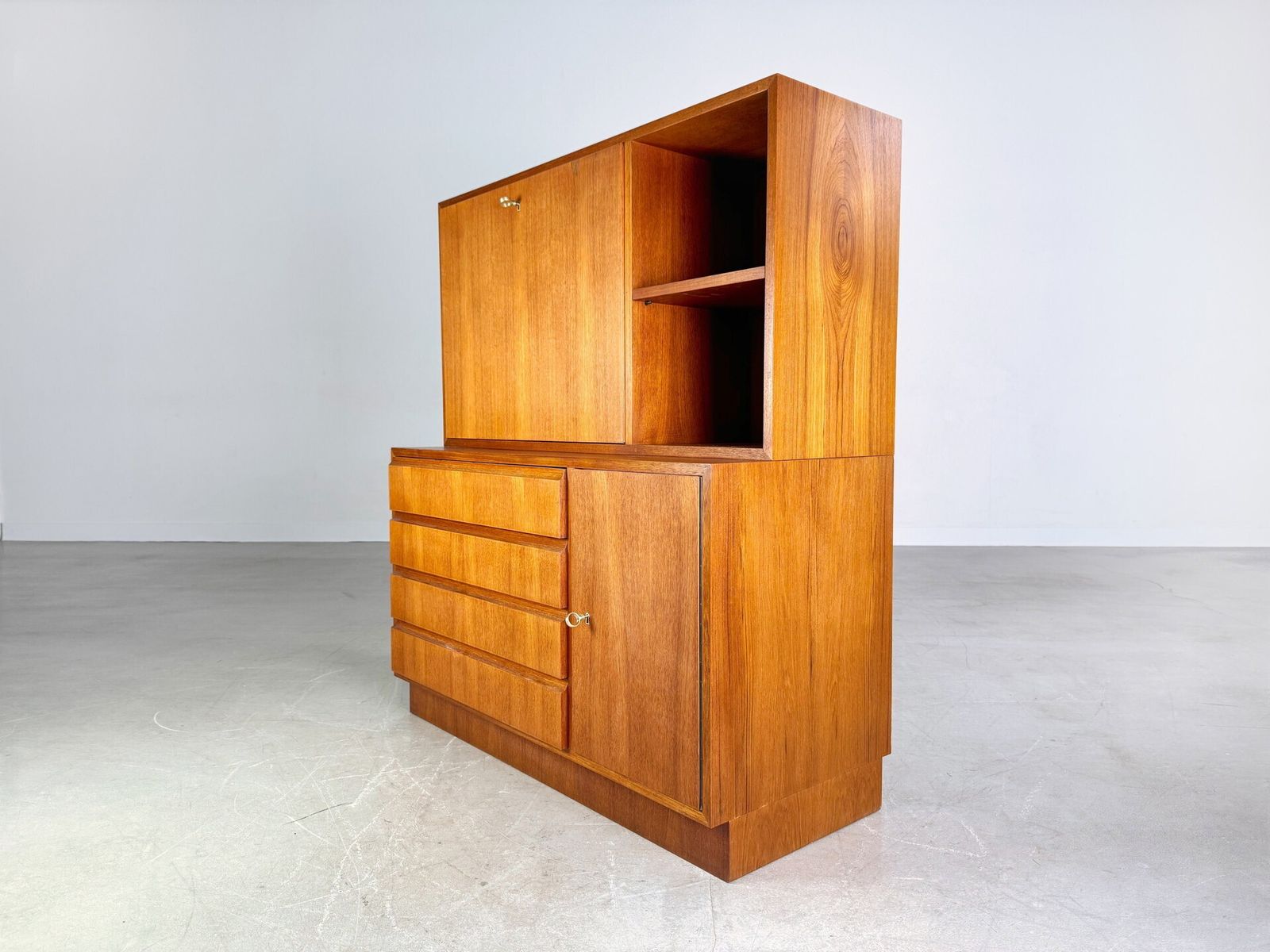 photo for sale Original Midcentury Georg Satink Chest Of Drawers Secretary Wk Furniture Teak