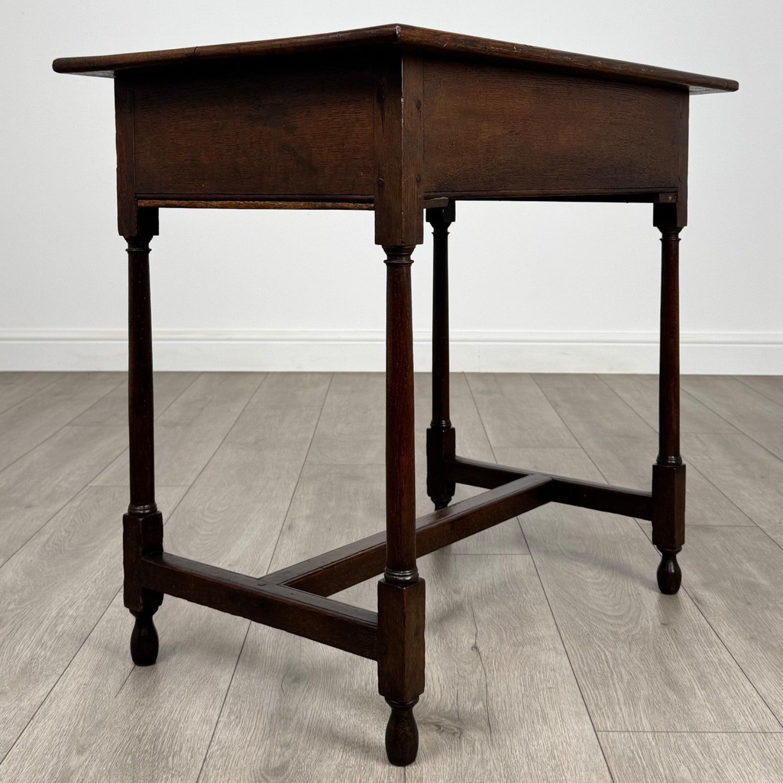 Antique 18th Century Good Quality Side Table In Oak photo Furniture
