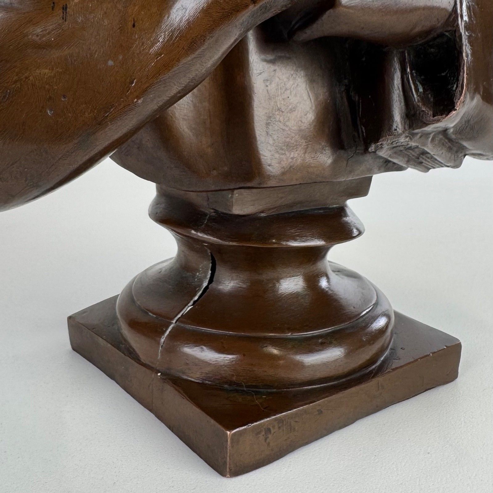 photo for sale Antique 19th Century Decorative Bronze Bust Of A Student