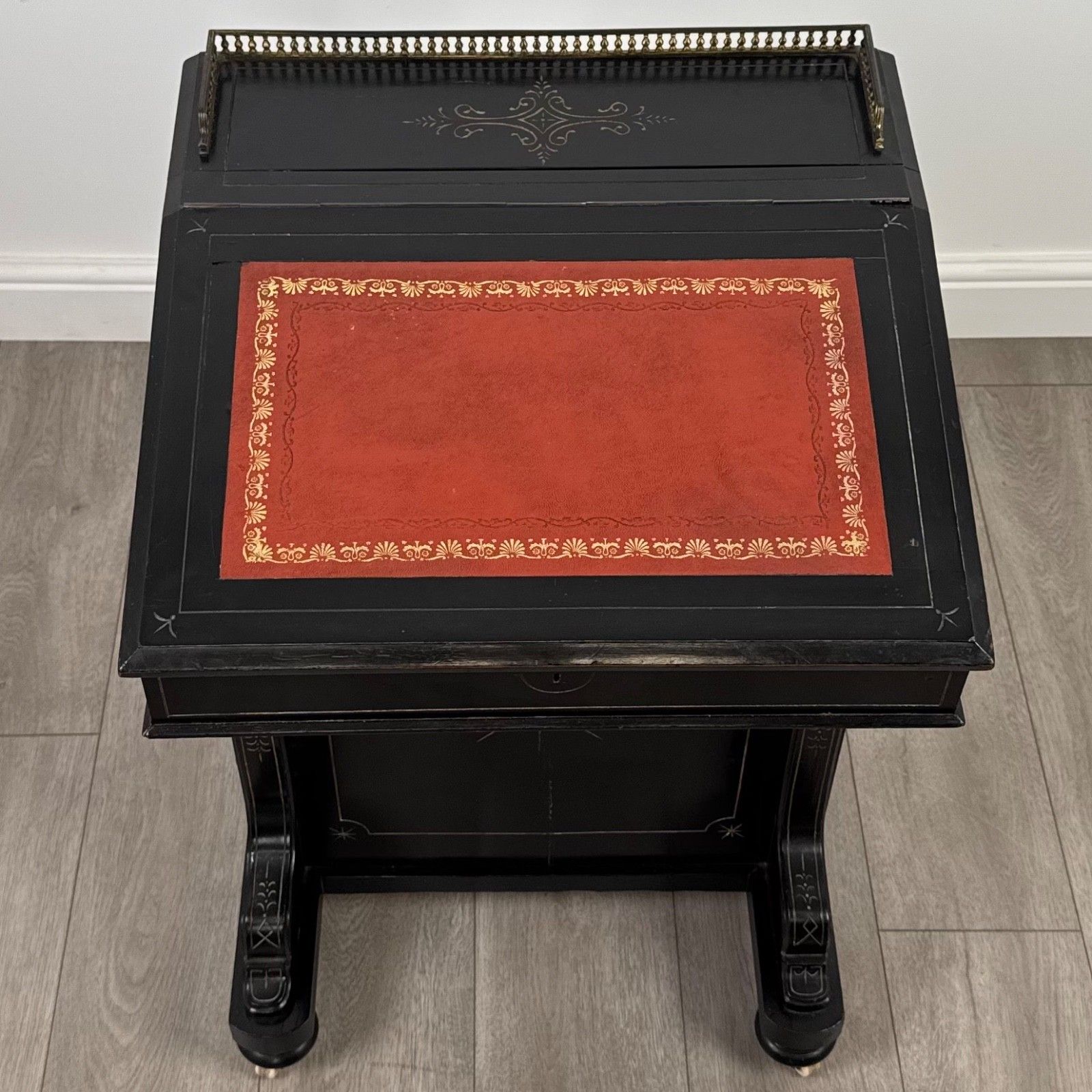 photo for sale Antique 19th Century Ebonised Davenport Desk