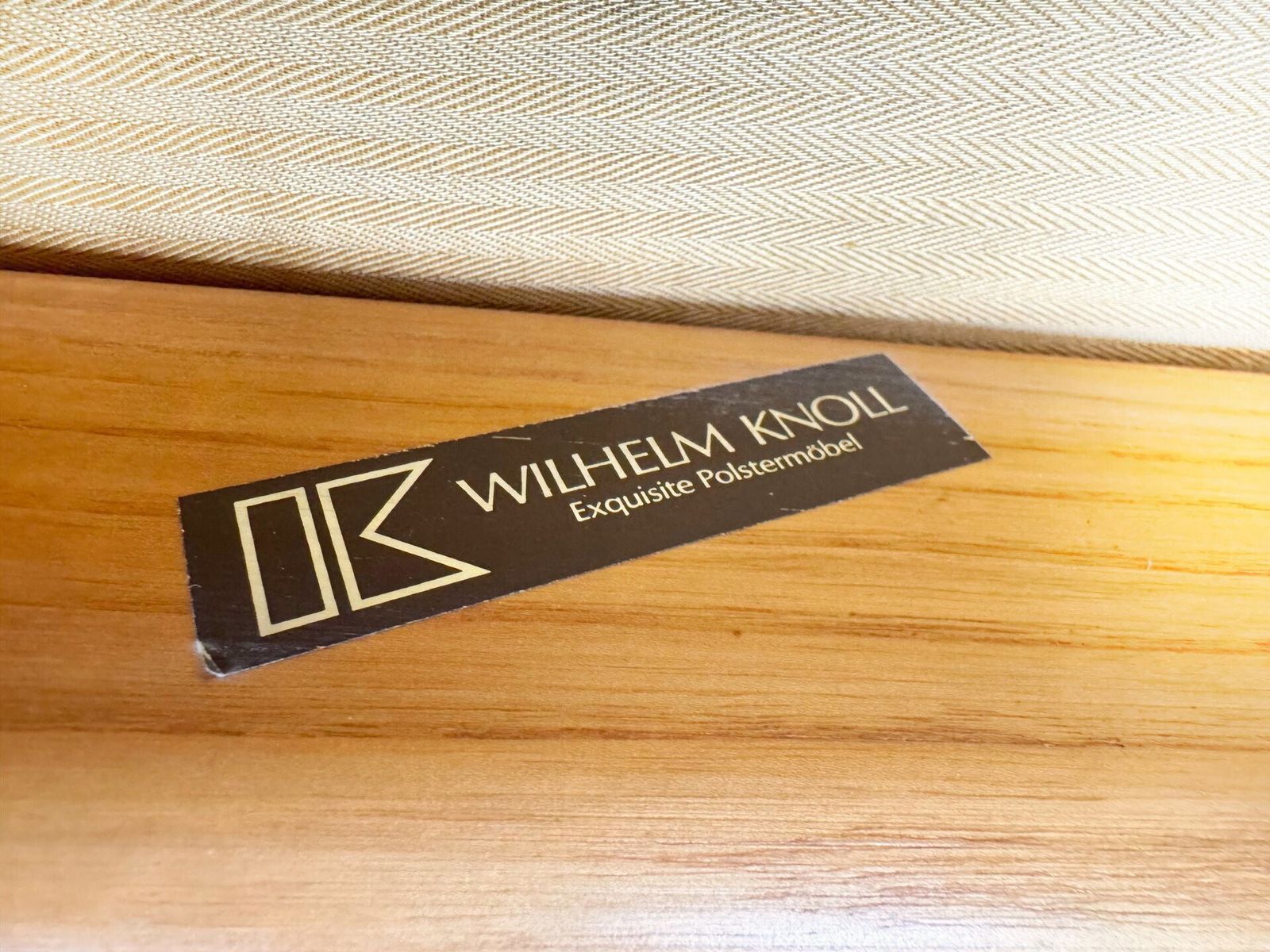 Original Walter Knoll Midcentury Rocking Chair Vintage 1960s photo vintage