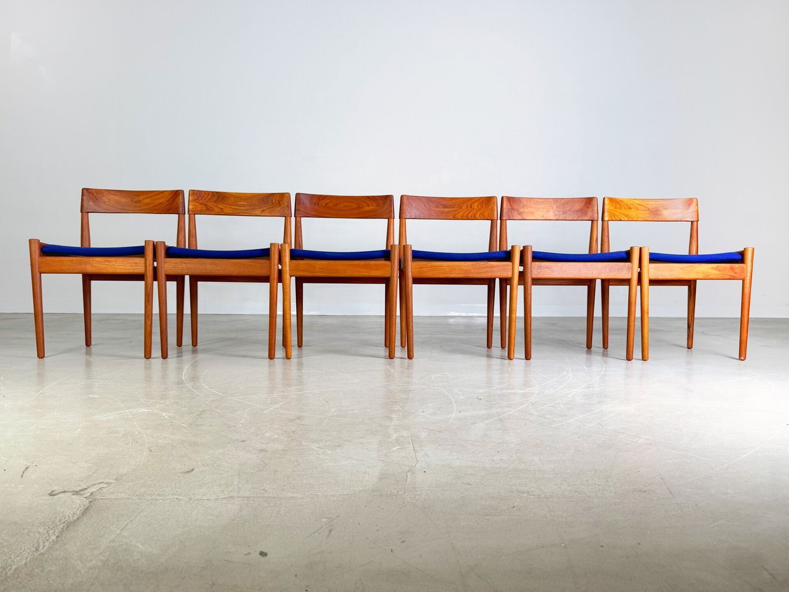 6x Grete Jalk Mid Century Stoel Poul Jeppesens Rozenhout photo 590.0