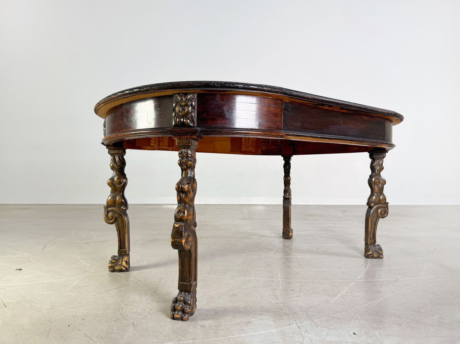 Original Neo Baroque Dining Table Wood Carving Antique Table photo 690.0