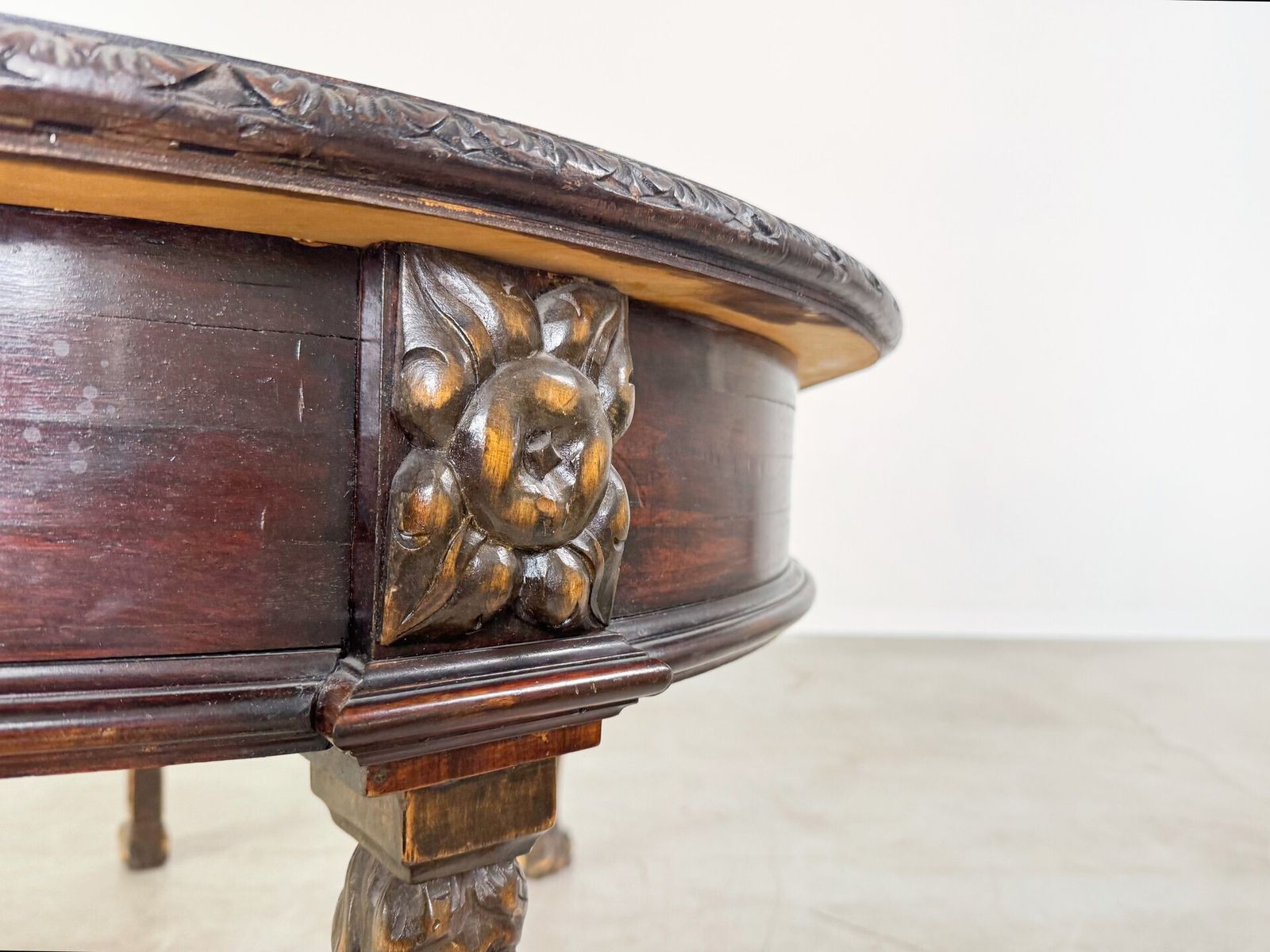 Furniture Original Neo Baroque Dining Table Wood Carving Antique Table photo