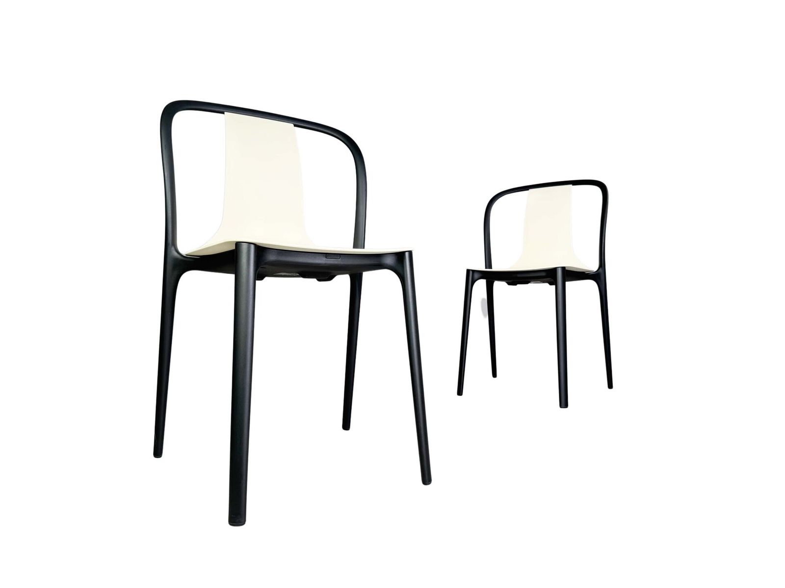 Set Of 2 Vitra Belleville Chair Ronan Erwan Bouroullec Outdoor Cream