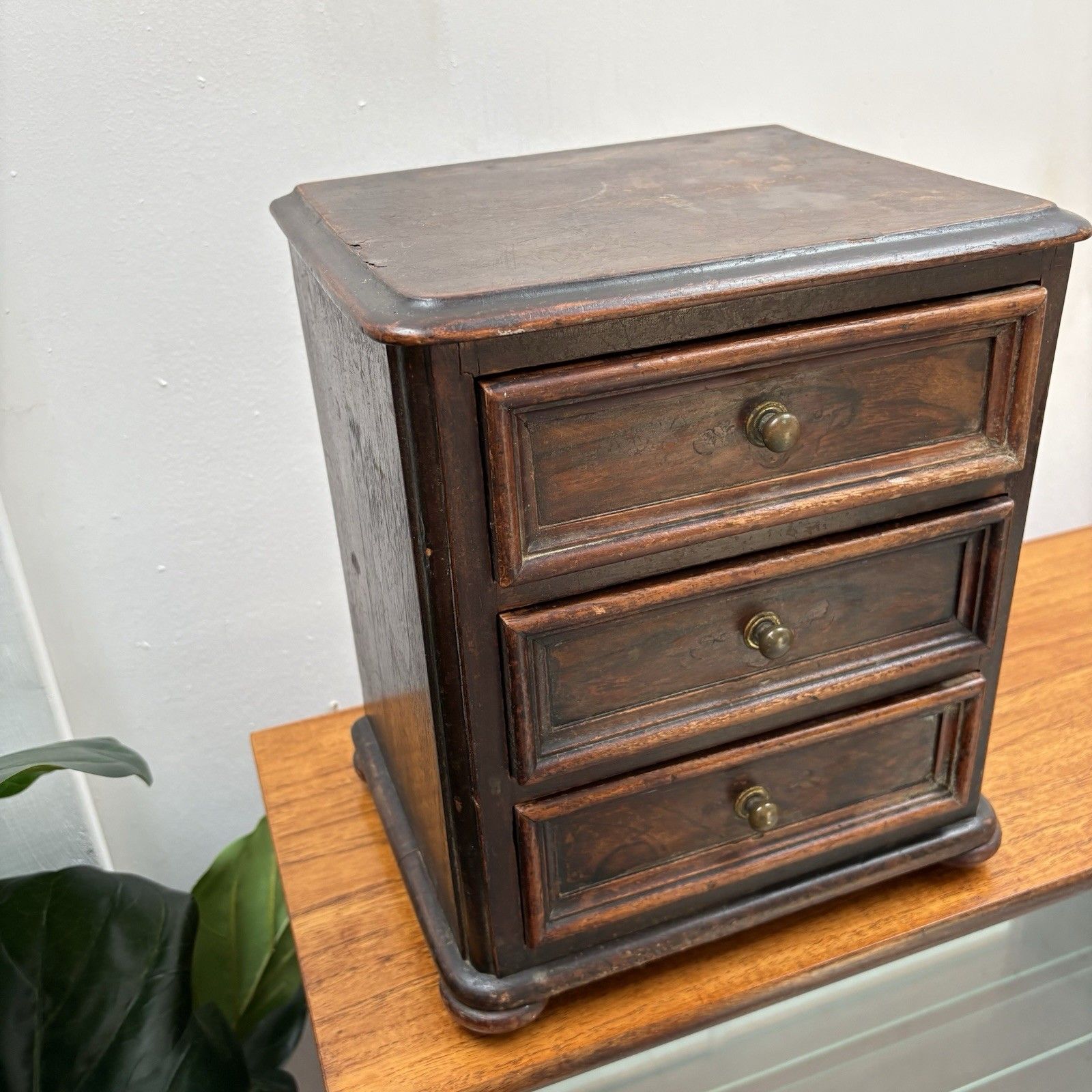 Antique Apprentice Miniature Pine Chest Of Drawers photo Furniture