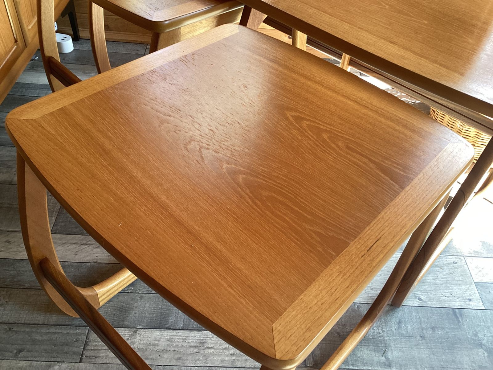 Nathan Nest Of Tables G Plan Solid Teak Nest Of Three Tables photo 200.0