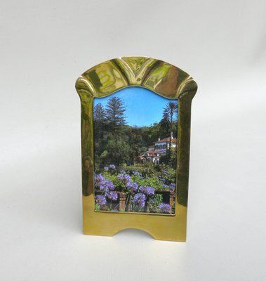German Art Nouveau Picture Frame In Brass, 1890s
