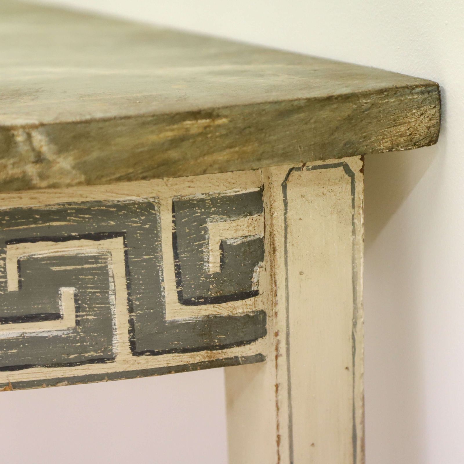 photo for sale Georgian Demi Lune Console Table, English 18th Century   Later Painted