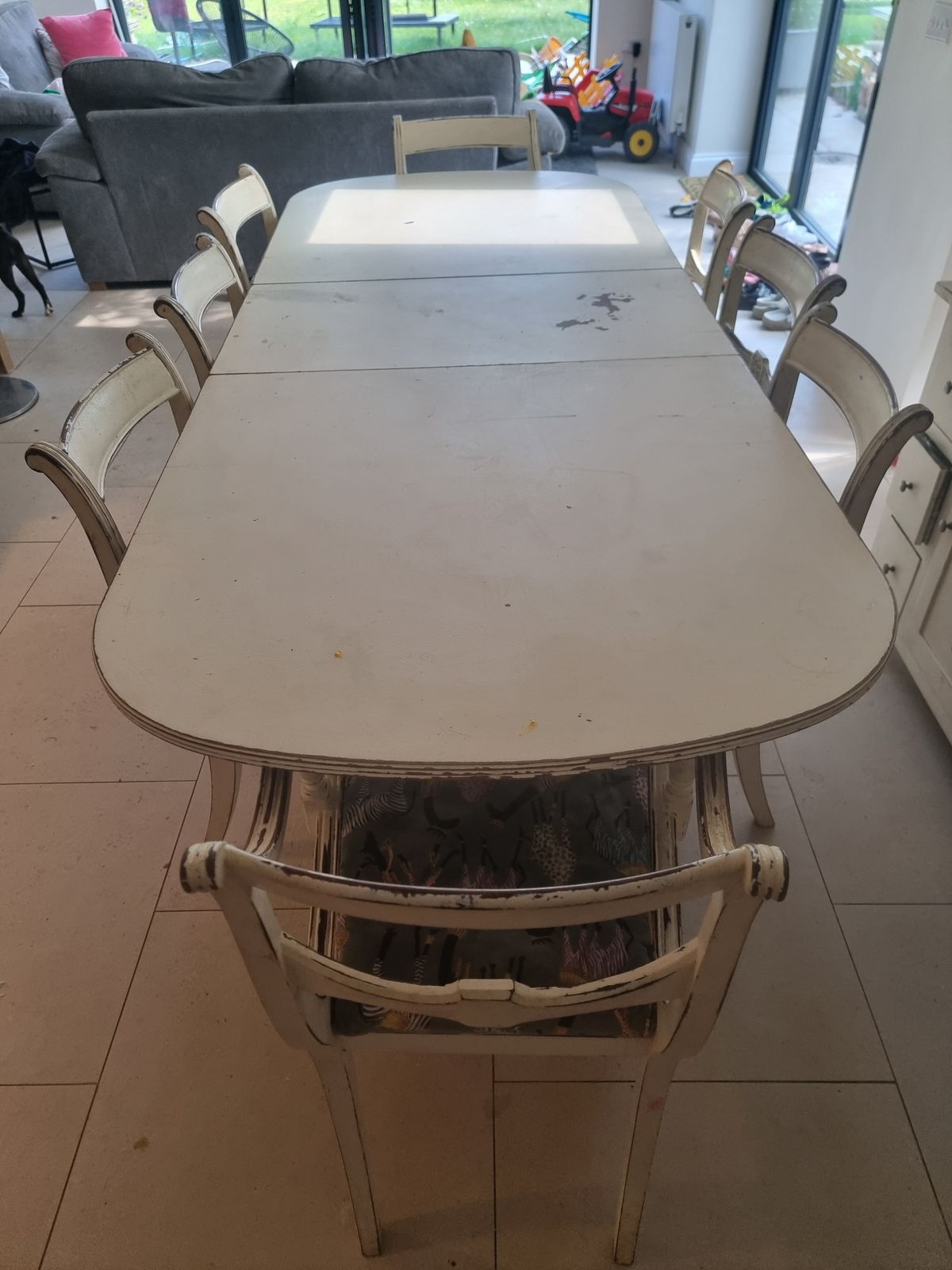 Shabby Chic French Style Dining Room Table And Chairs