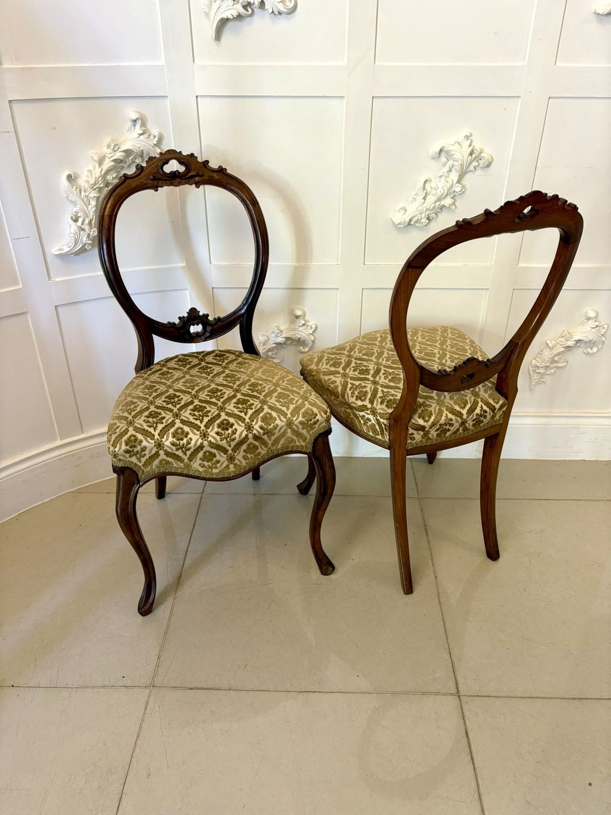 Outstanding Quality Antique 19th Century Set Of Six Carved Walnut Dining Chairs photo buy
