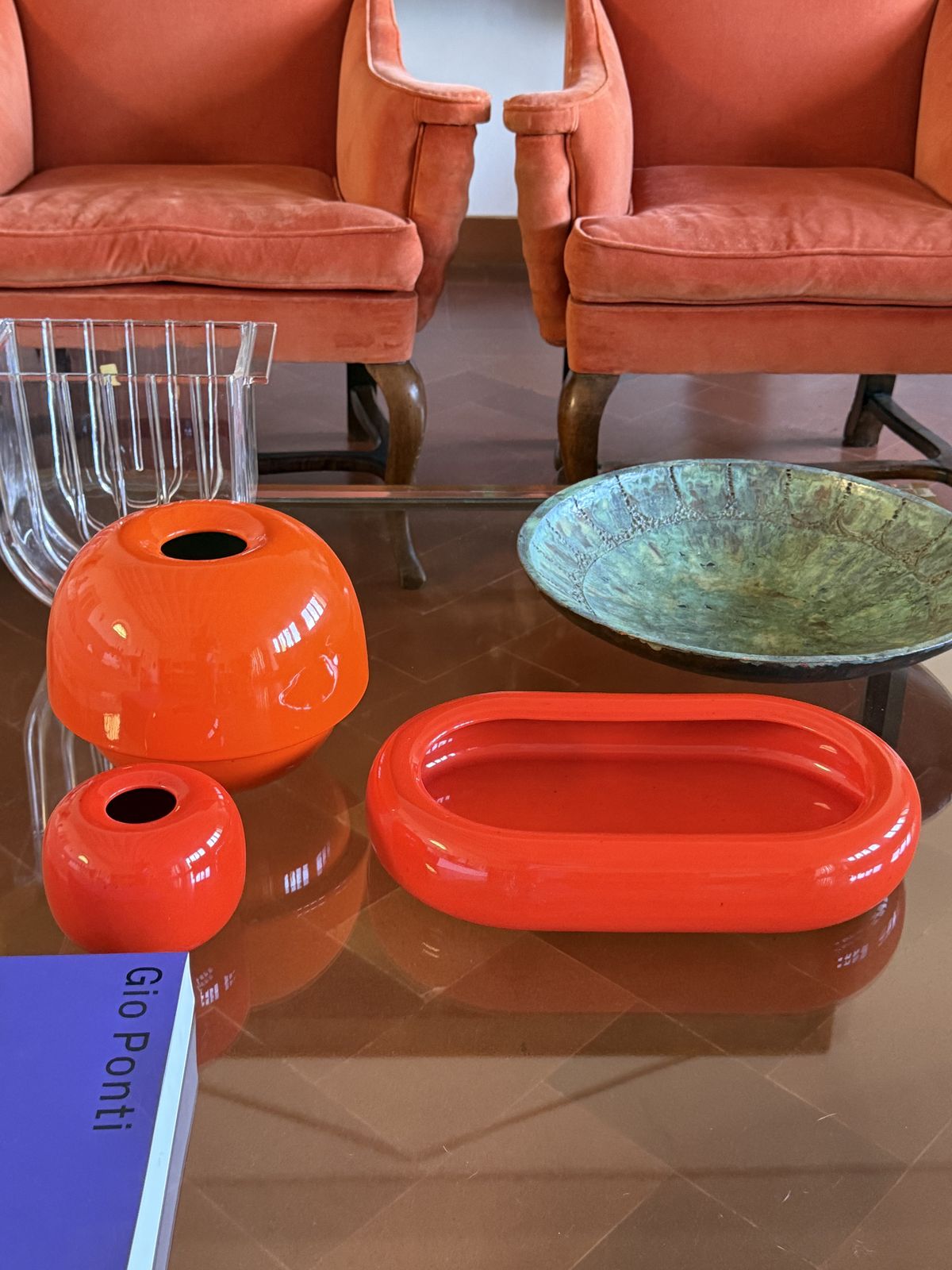 Space Age Orange Ceramic Vase, Sicart Italy Ca. 1970 photo furniture