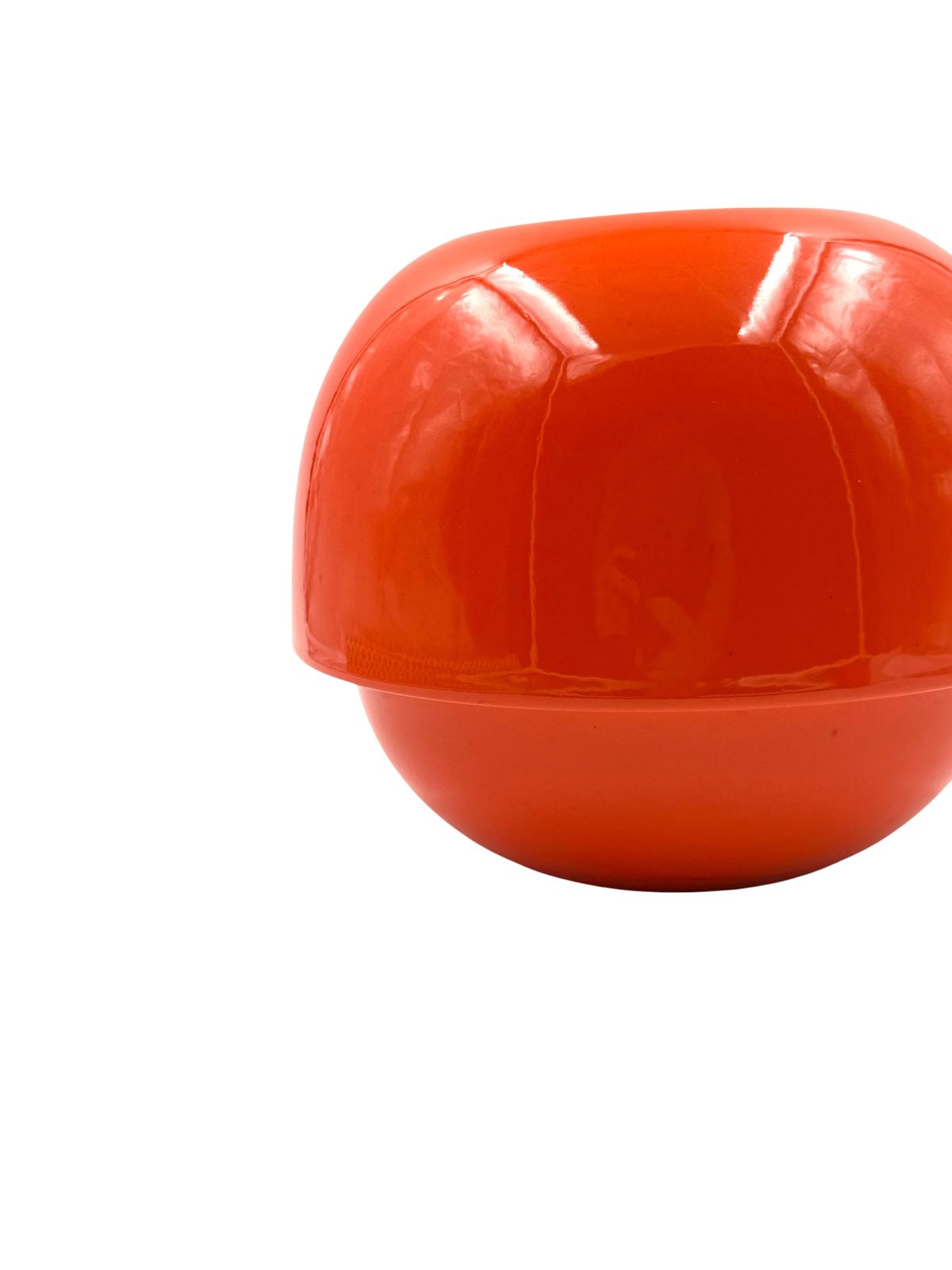 Space Age Orange Ceramic Vase, Sicart Italy Ca. 1970 photo 280.0