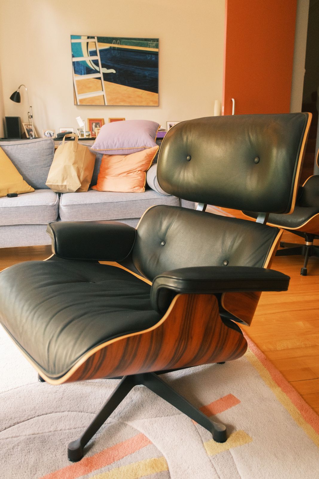 Eames Lounge Chair By Charles & Ray Eames, Vitra, 1980s photo for sale
