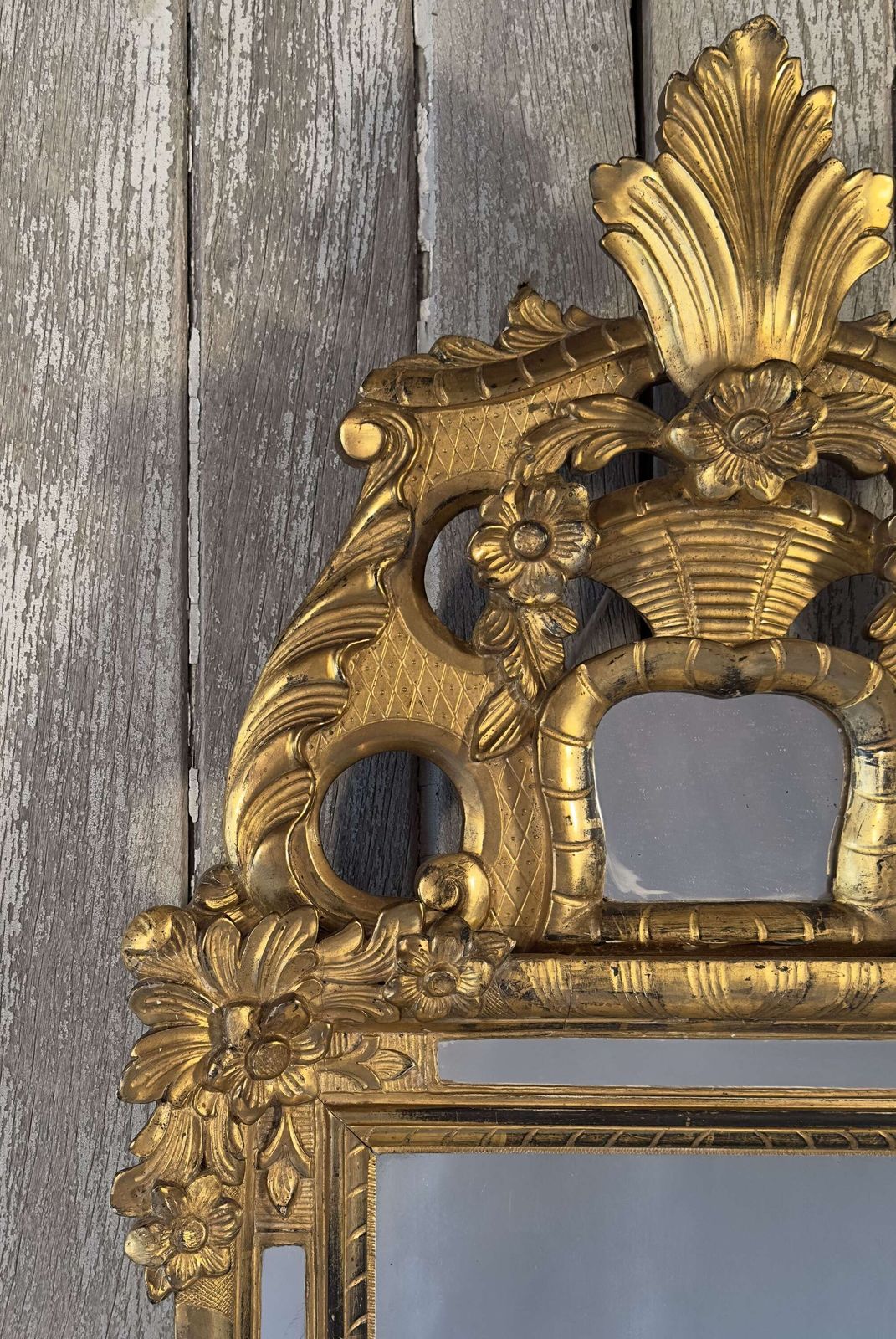 Antique Italian Giltwood Mirror – Baroque Style   Late 18th – Early 19th Century photo for sale