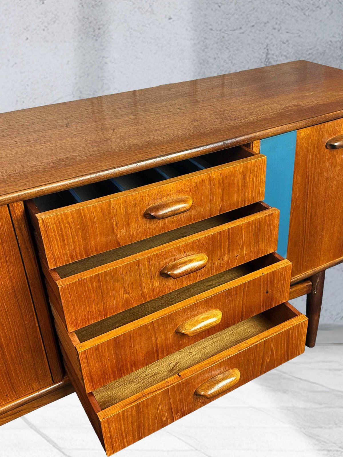 Mid Century Teak Sideboard By Victor Wilkins For G Plan, 1960s, V.B Wilkins Gold Label G Plan Braslilia photo 999.0