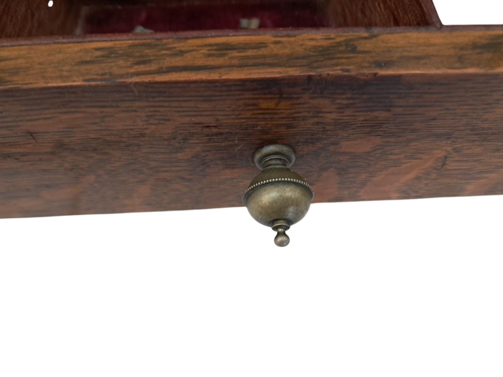 photo buy Antique Locking Tantalus + Three Decanters Oak & Brass Victorian Decanter Caddy