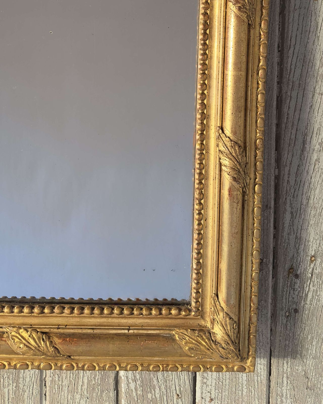 Antique French Louis Philippe Giltwood Mirror – 19th Century photo 850.0