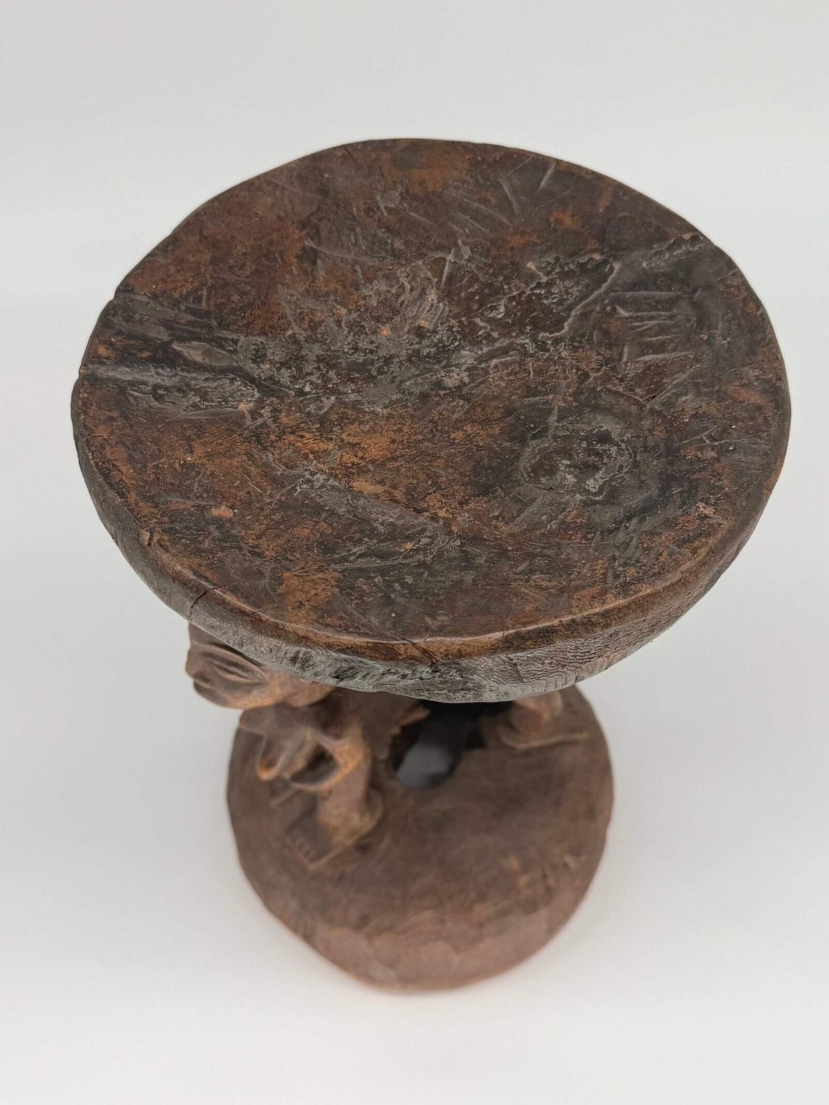 Yoruba Figural Stool, Nigeria, Early 20th Century photo furniture