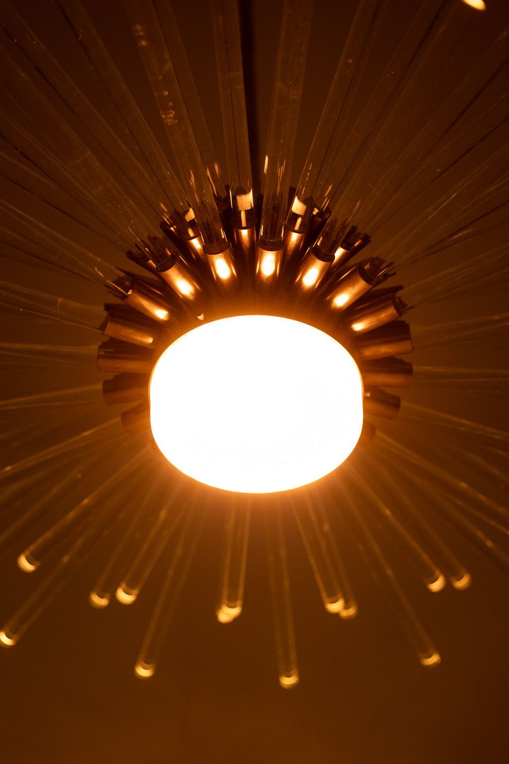 Radiant Glass Tube Chandelier. Contemporary Design. photo buy
