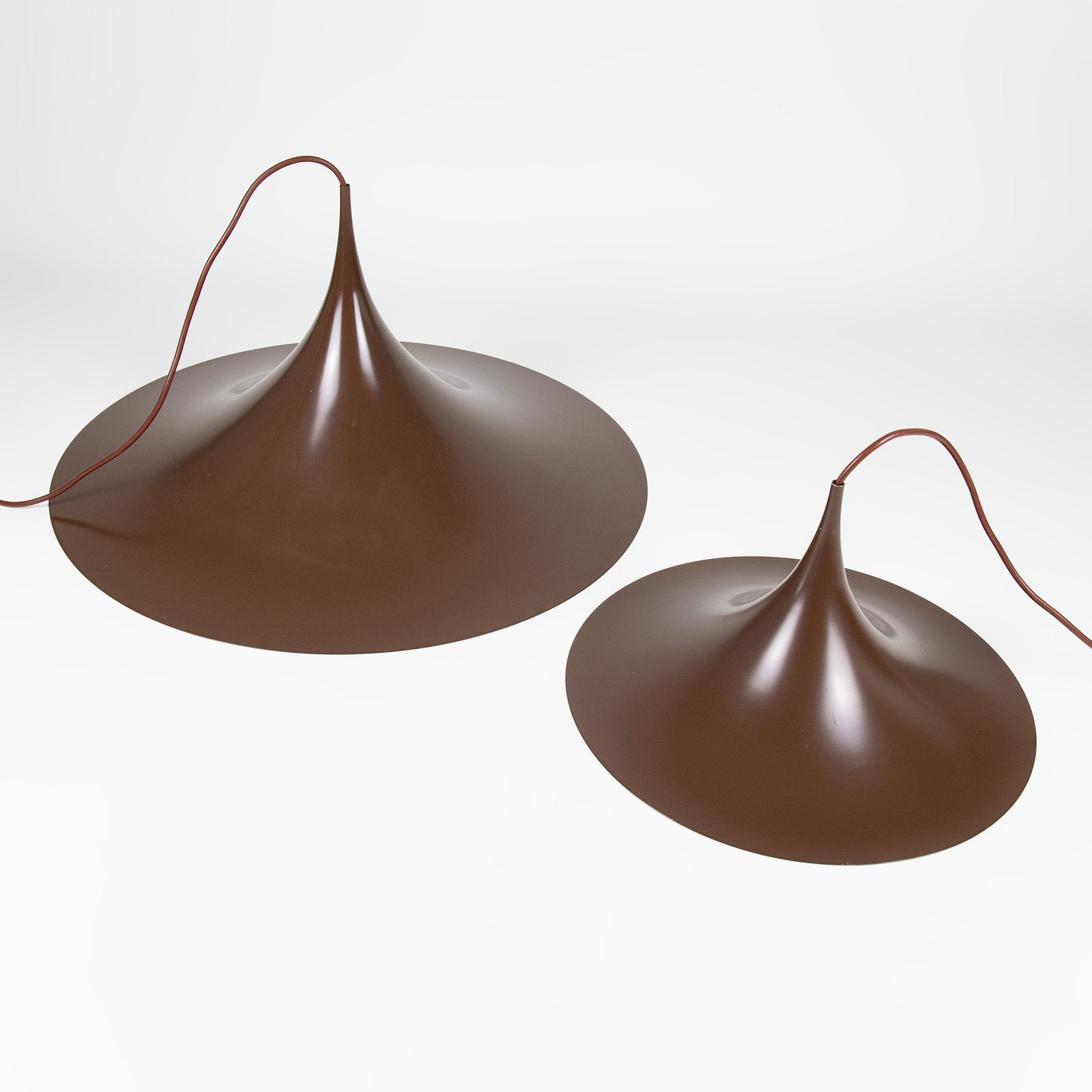 Danish Semi Pendant Light 38cm Diameter Designed By Bonderup And Thorup For Fog & Mørup photo furniture