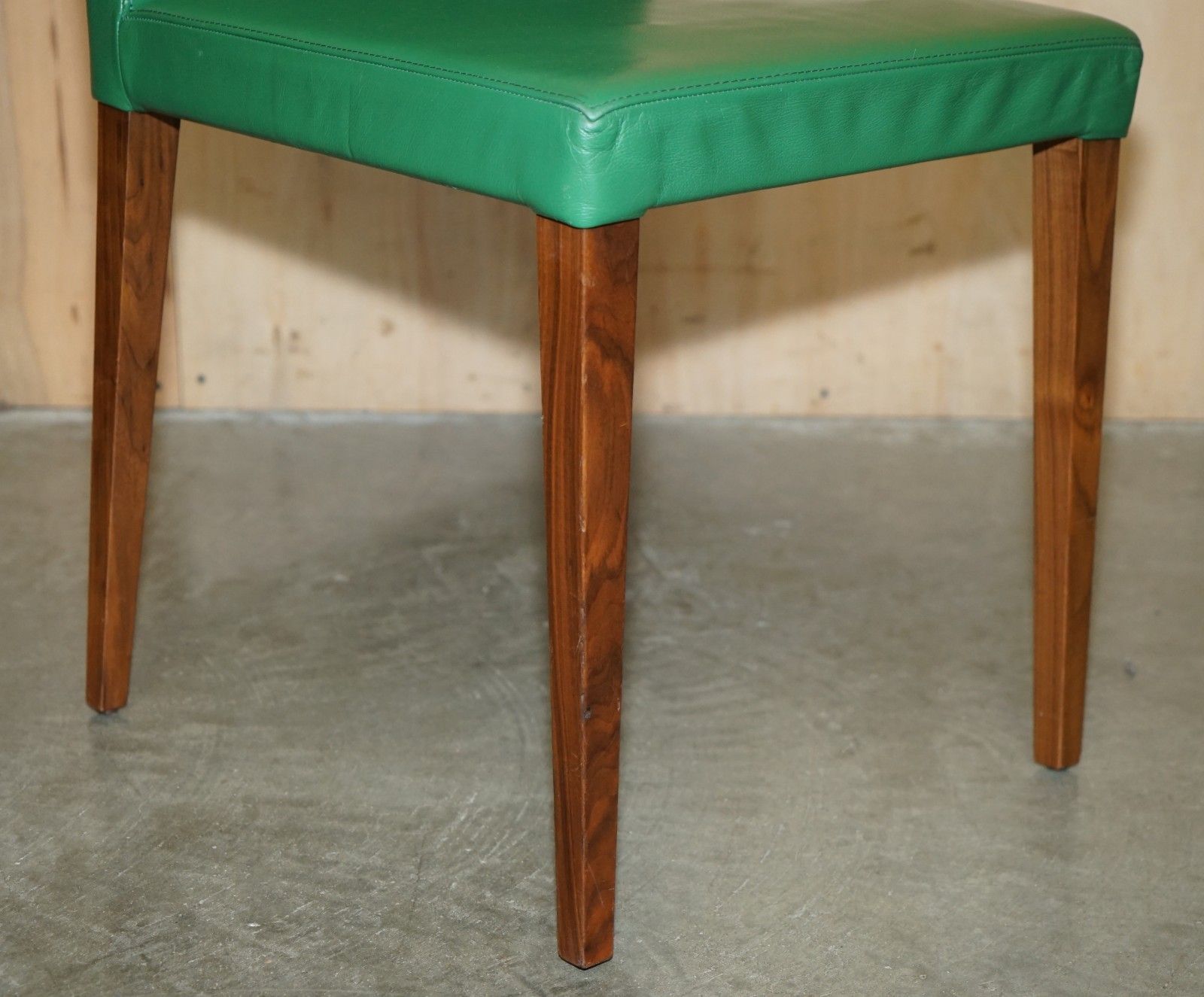 Four Important & Rare Original Rolex Green Leather Boutique Dealers Armchairs photo vinterior