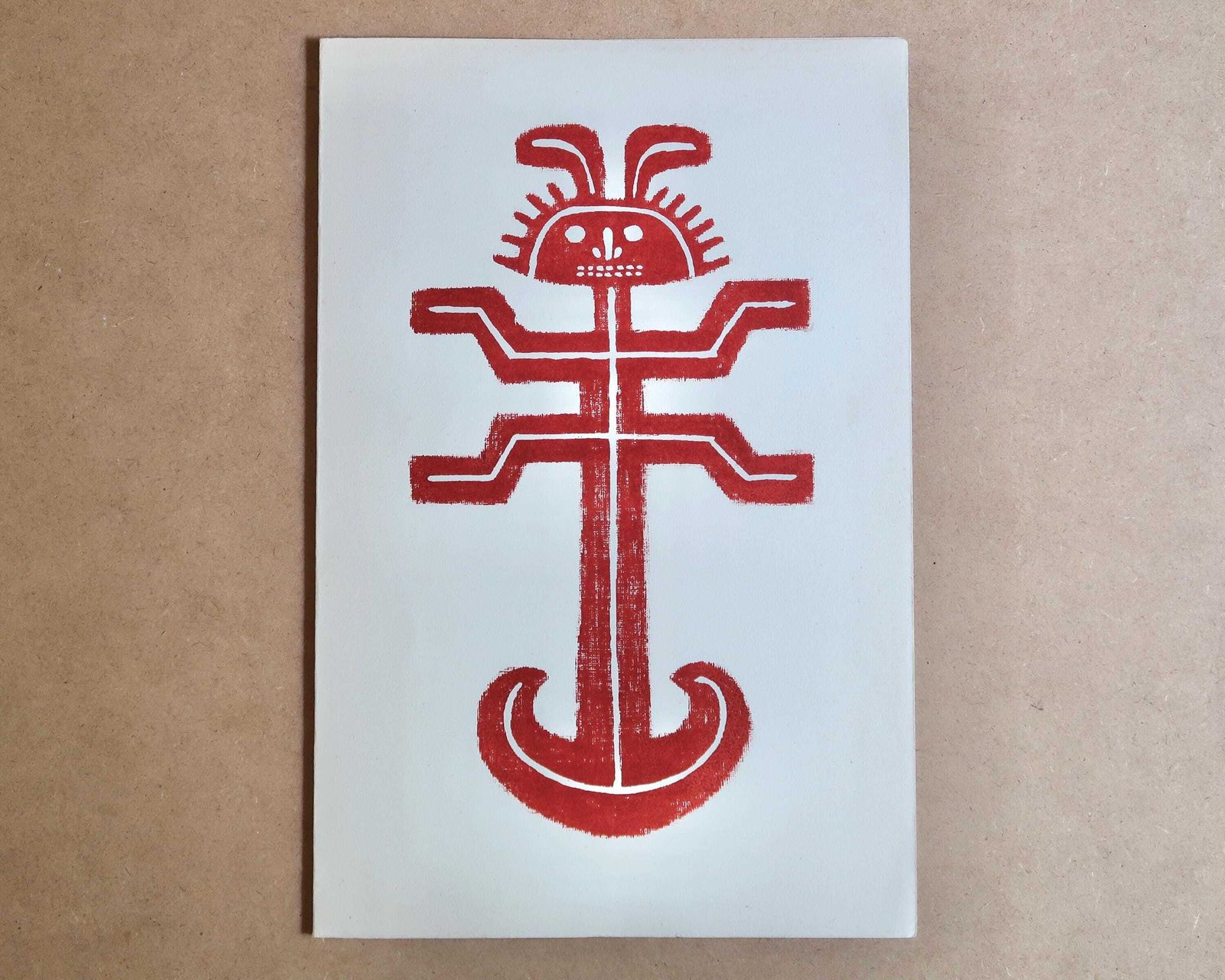 Pre Colombiaanse Prent Van Georges Arnulf, 1967 / Tolima, Calima, Quimbaya Stijl